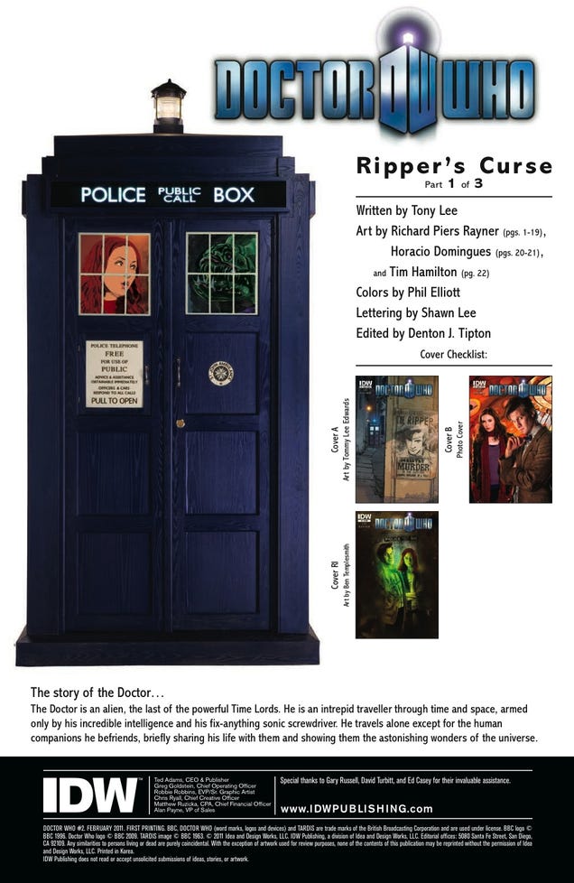 It's Jack the Ripper vs. the 11th Doctor in this sneak peek of the Doctor Who comic
