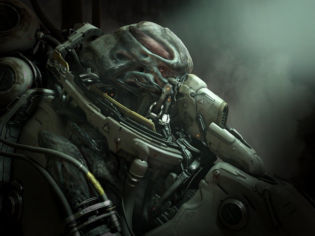 A StarCraft II Marine Won't Shoot Monsters This Pretty