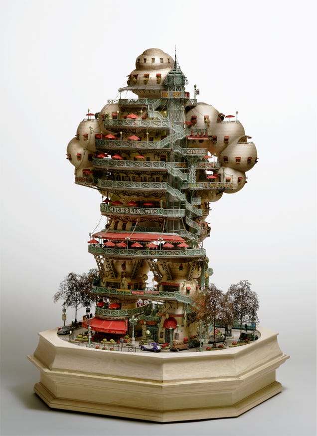 Artist transforms bonsai trees and empty cans into insane Lilliputian cities