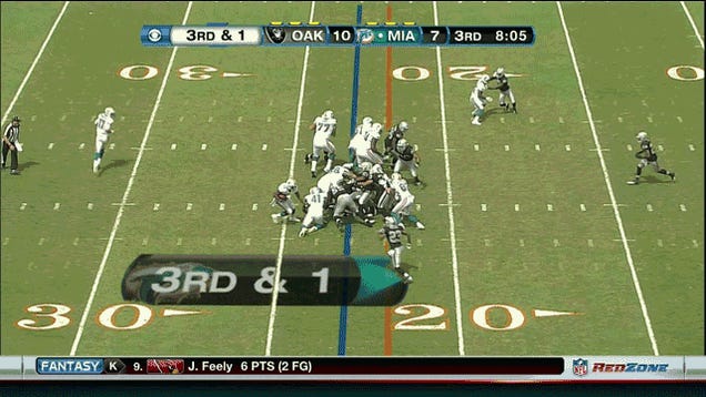 Miami 35, Oakland 13: The Game In Two GIFs