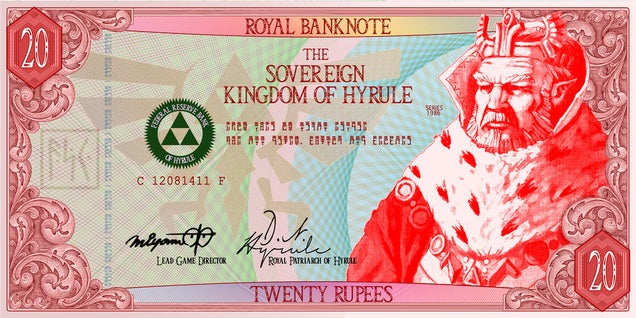 Kingdom Of Hyrule Decommissions Actual Rupees, Switches To Paper Curency