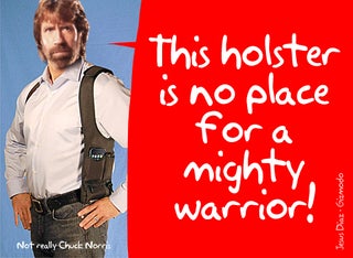 iPhone Shoulder Holster Is Chuck Norris' Favorite Fashion Accessory