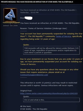 BioWare Bans Old Republic Player For Using Internet Meme