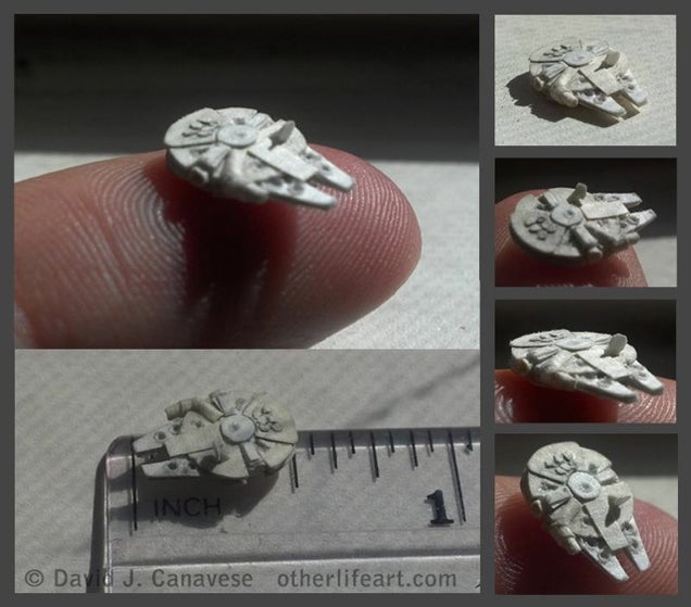 Awesome Man Makes Teeny-Tiny Star Wars Ships