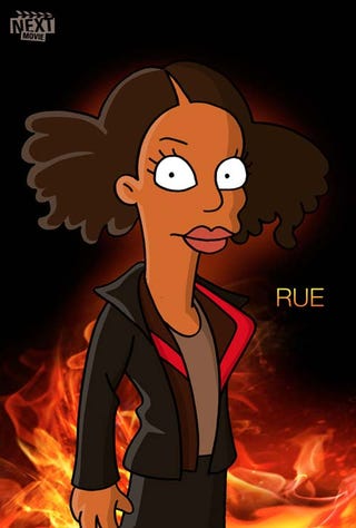 The Hunger Games stars get their inevitable (and awesome) Simpsons makeover