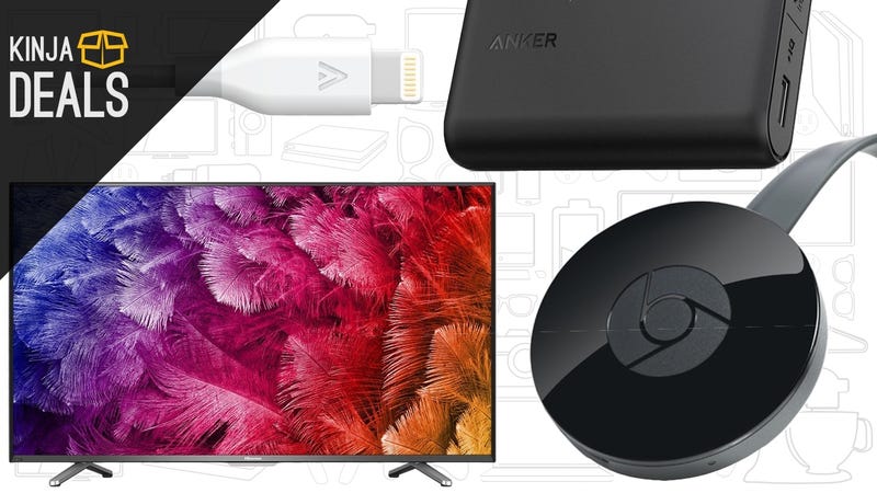Today's Best Deals: Battery Packs, Chromecast, 4K TV, and More