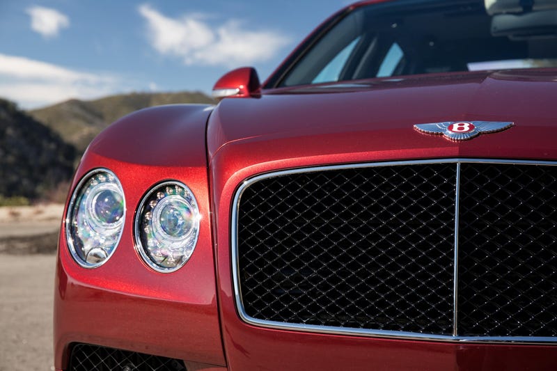 Bentley Gives The V8 Flying Spur A Black Radiator Grill So It Becomes A V8 S