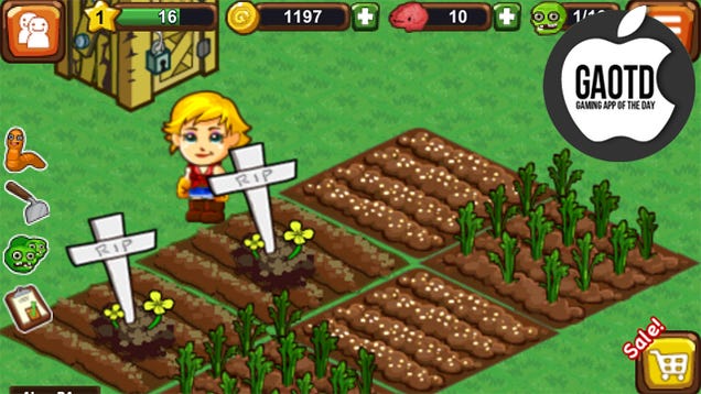 Plant Fruits, Vegetables, and Rows of the Undead on Your Zombie Farm