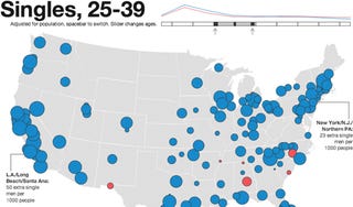 Corrected Singles Map Means Ladies Get to Have Standards Again