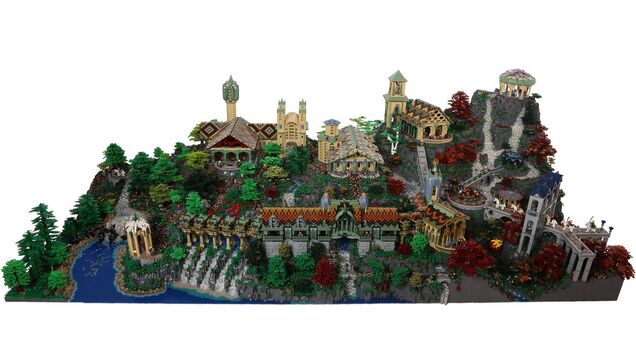 This gigantic amazing Lego recreation of Rivendell will blow your mind