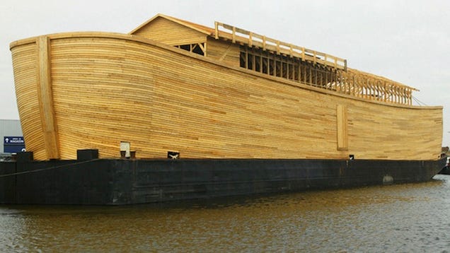 Johan's Ark is ready for its maiden voyage down the canals of Holland 