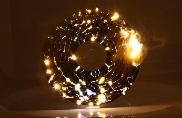 The Beauty of a Microwaved CD