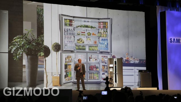 Lo nuevo de Samsung: gigantescas teles 4K, cámaras compactas (y sí, un frigorífico)