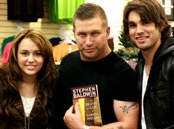 Miley Cyrus And Underwear-Jockey Boyfriend Crash Stephen Baldwin Book Signing