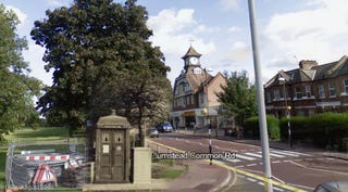 These vintage photo mashups show the places once visited by the Doctor