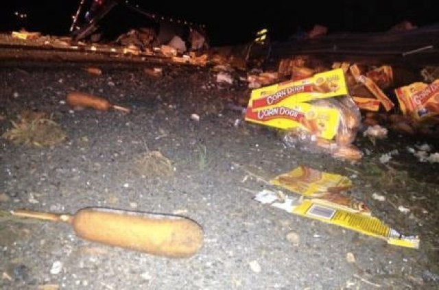 Massive Corndog Spill Shuts Down Highway