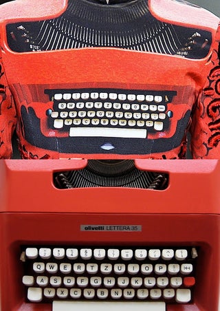 How A Blogger's Photo of a Red Typewriter Inspired a Designer Dress
