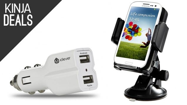 Bundle a Car Charger and Dash Mount Today for Just $13