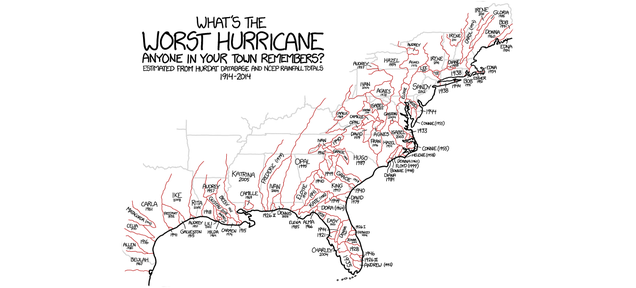 The Worst Hurricanes in Living Memory Across the North-East, Mapped