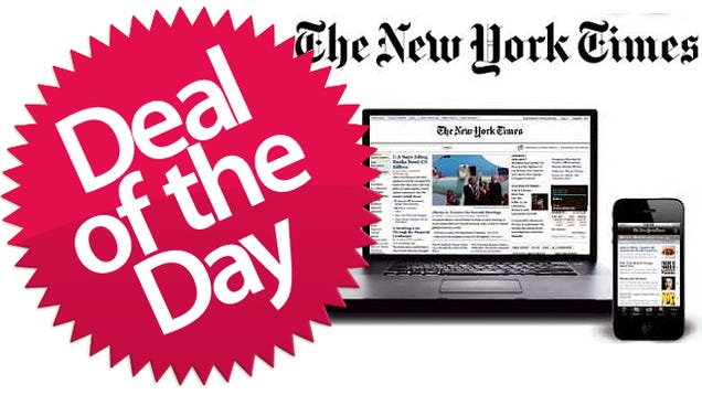 The New York Times Digital Subscription Is Your Sophisticated Bathroom-Reading-Material Deal of the Day
