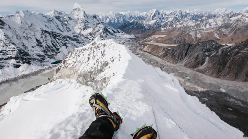 what it feels like to vomit, just after summiting
