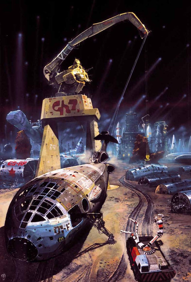 The psychedelic realism of Chris Foss' alternate worlds