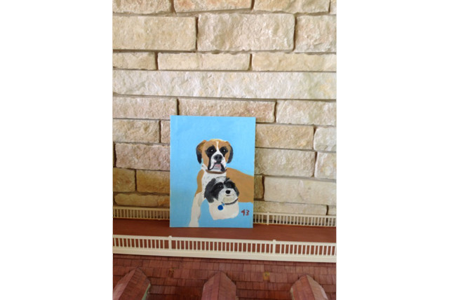 A Watermelon, a Golf Course, a Horse, and Monstrous Dogs: 12 New Paintings from George W. Bush