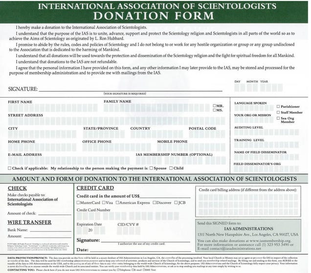 What Scientology's Japan Recruitment Letters Look Like