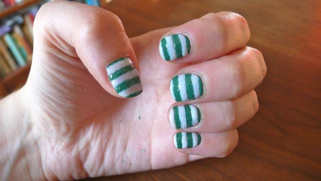 How To Paint Your Nails With Stripes