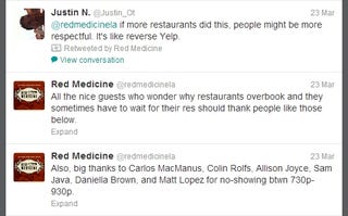 Top LA Restaurant Turns to Twitter to Name 'No-Show Assholes' Who Don't Honor Their Reservations