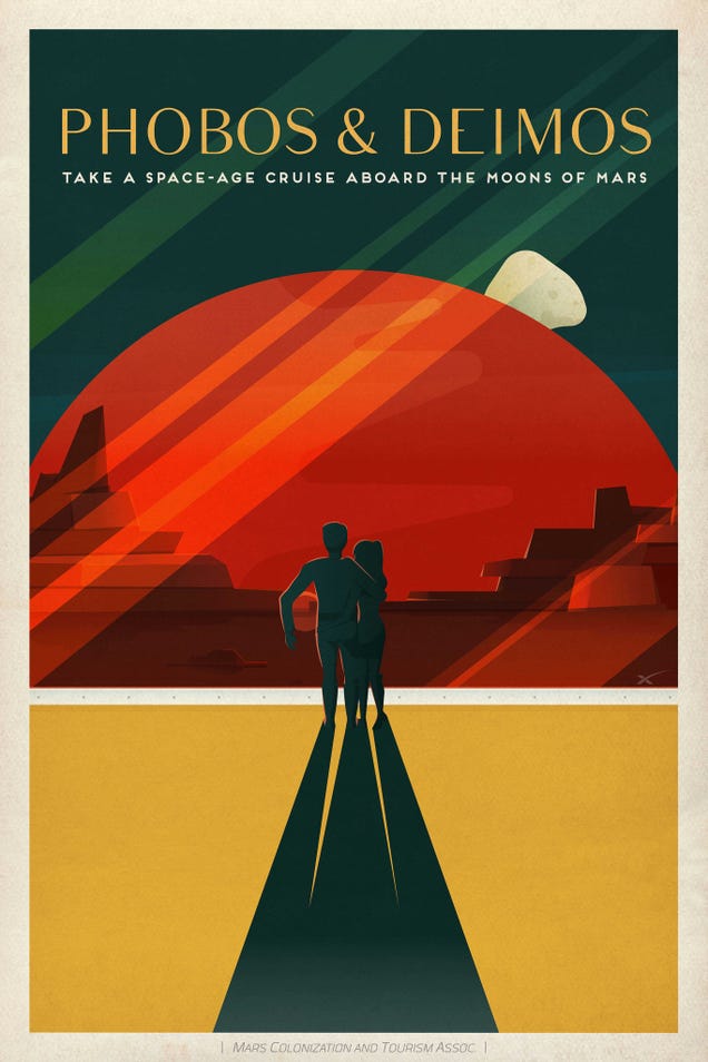 SpaceX Just Dropped These Amazing Retro Mars Travel Posters