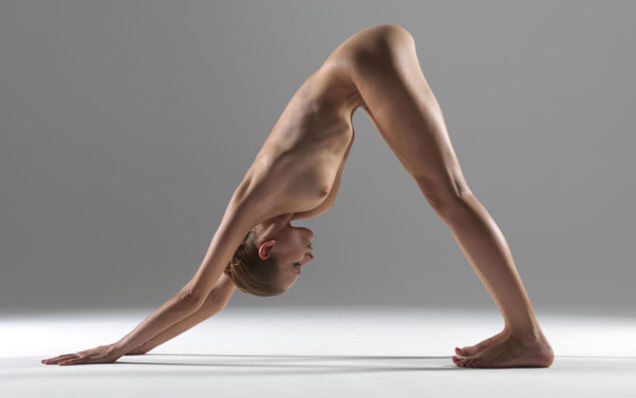 Nude Yoga Instructor Poses In Her Favorite Positions (NSFW)