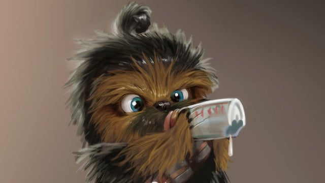 Baby Chewbacca isn't too cute to rip your arm off (but he's really cute)