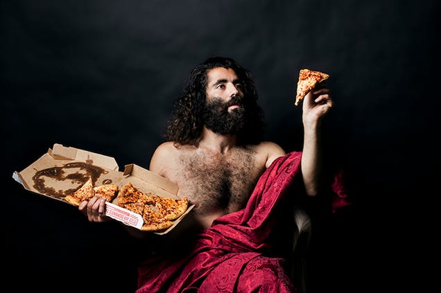 Hilarious photographs recreate Renaissance paintings with junk food