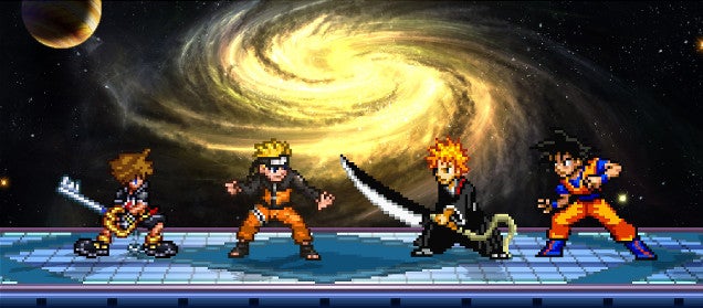 The Smash Bros. Where You Can Play As Sora, Goku, or Naruto