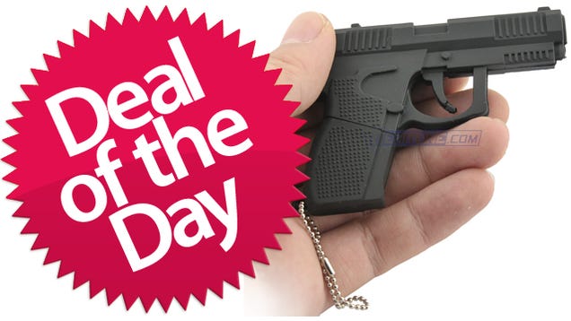 The Gun Shaped USB Flash Drive Is Your Leave-This-Peripheral-At-Home Deal of the Day