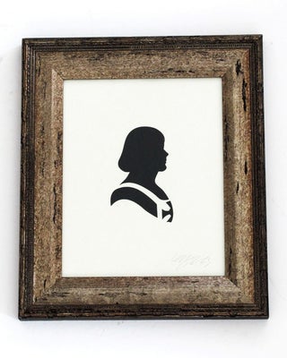 Victorian paper silhouettes of famous (and infamous) scifi characters