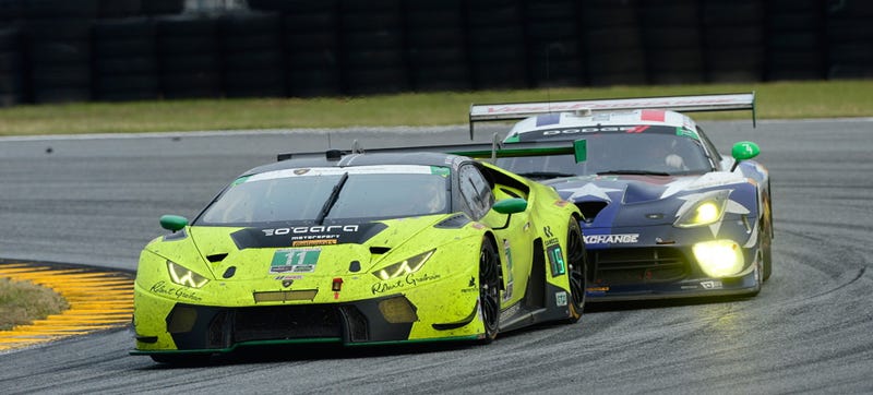 Every Lambo At Daytona Was Penalized For Being Faster Than The Series Expected