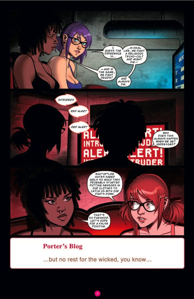 The Suicide Girls comic book! It's a nip-slip dystopia! NSFW!