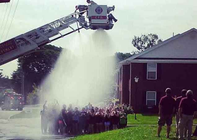 Firefighters Shocked by Power Line While Performing Ice Bucket Challenge