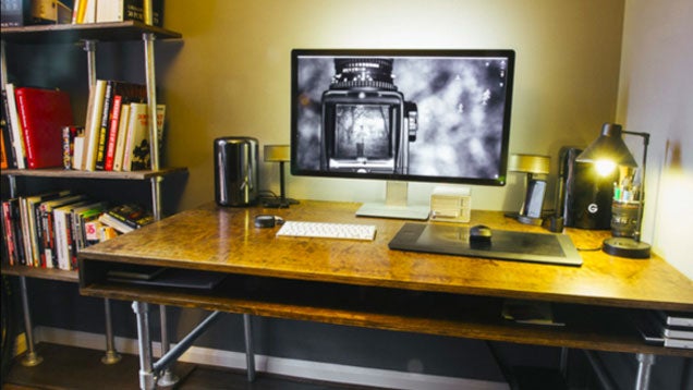 The DIY, Clutter-Free Photo Editing Workspace