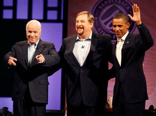 Obama And McCain Meet Rick Warren For The Betterment Of Rick Warren