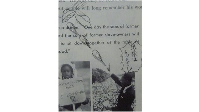 If You're Going to Deface Your School Books, Do It Well. Like This.