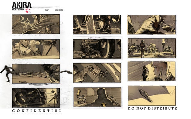 Unused storyboards show what the American Akira could've looked like