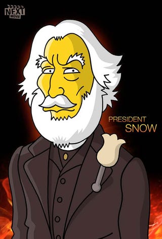 The Hunger Games stars get their inevitable (and awesome) Simpsons makeover