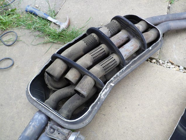 This Is The Inside Of A Stock E36 328i Muffler