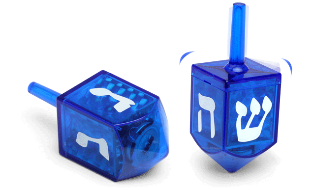 Critical Hit Dreidel Lights Up and Flashes When You Win