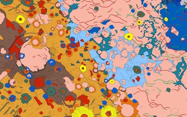 These colorful planetary maps look like pop art