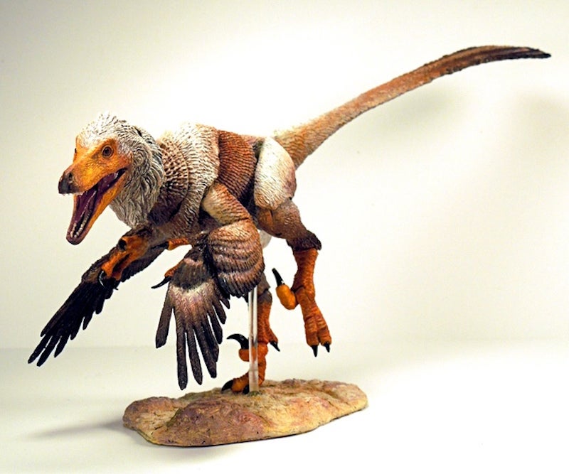 Hay muchas figuras de velociraptores, pero solo estas..