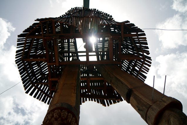 In Suriname, you can visit the Mickey Mouse wicker man
